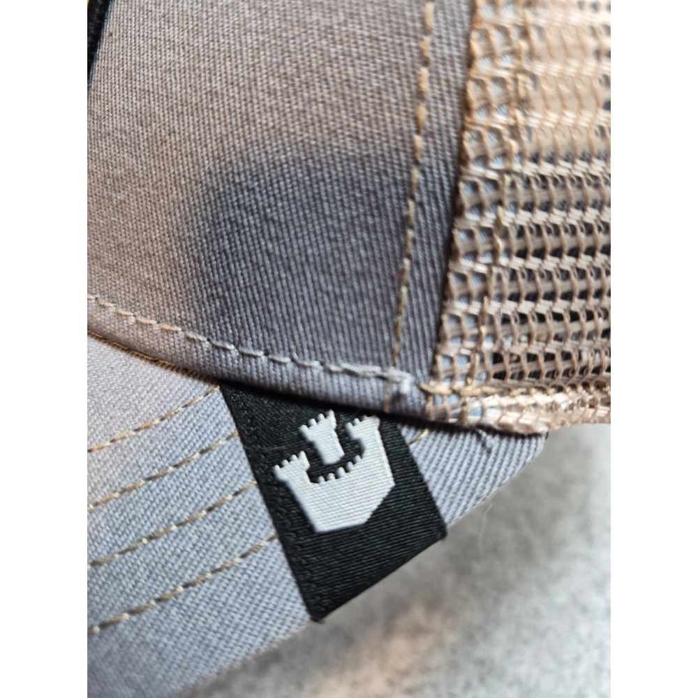 Goorin Bros The Farm Queen Bee Trucker Hat Gray Tan Mesh Snapback Cap - Picture 4 of 15